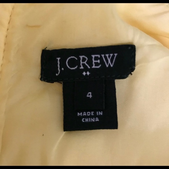 JCrew Yellow Structured Sundress - Size 4 - Picture 2 of 4